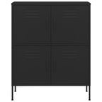 Storage Cabinet Black 80x35x101.5 cm Steel