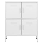 Storage Cabinet White 80x35x101.5 cm Steel