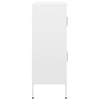 Storage Cabinet White 80x35x101.5 cm Steel