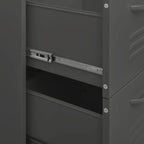Drawer Cabinet Anthracite 80x35x101.5 cm Steel