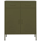 Storage Cabinet Olive Green 80x35x101.5 cm Steel
