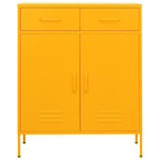 Storage Cabinet Mustard Yellow 80x35x101.5 cm Steel