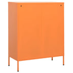 Storage Cabinet Orange 80x35x101.5 cm Steel