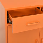 Storage Cabinet Orange 80x35x101.5 cm Steel