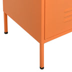 Storage Cabinet Orange 80x35x101.5 cm Steel