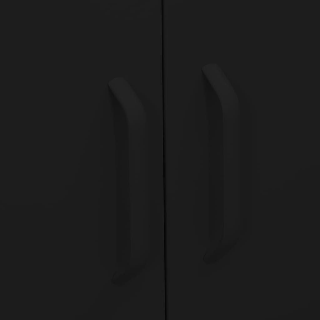 Storage Cabinet Black 80x35x101.5 cm Steel