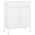 Storage Cabinet White 80x35x101.5 cm Steel