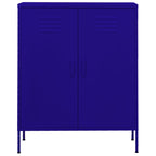 Storage Cabinet Navy Blue 80x35x101.5 cm Steel