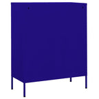 Storage Cabinet Navy Blue 80x35x101.5 cm Steel