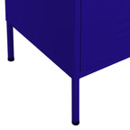 Storage Cabinet Navy Blue 80x35x101.5 cm Steel