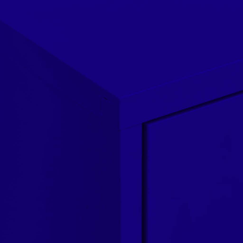 Storage Cabinet Navy Blue 80x35x101.5 cm Steel