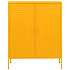 Storage Cabinet Mustard Yellow 80x35x101.5 cm Steel