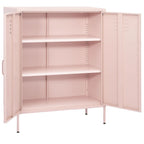 Storage Cabinet Pink 80x35x101.5 cm Steel