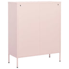 Storage Cabinet Pink 80x35x101.5 cm Steel