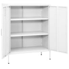 Storage Cabinet White 80x35x101.5 cm Steel
