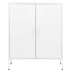 Storage Cabinet White 80x35x101.5 cm Steel