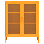 Storage Cabinet Mustard Yellow 80x35x101.5 cm Steel