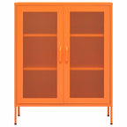 Storage Cabinet Orange 80x35x101.5 cm Steel