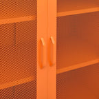 Storage Cabinet Orange 80x35x101.5 cm Steel