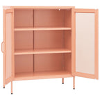 Storage Cabinet Pink 80x35x101.5 cm Steel