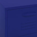 Storage Cabinet Navy Blue 42.5x35x101.5 cm Steel
