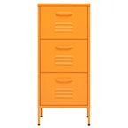 Storage Cabinet Mustard Yellow 42.5x35x101.5 cm Steel