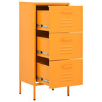 Storage Cabinet Mustard Yellow 42.5x35x101.5 cm Steel