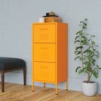 Storage Cabinet Mustard Yellow 42.5x35x101.5 cm Steel