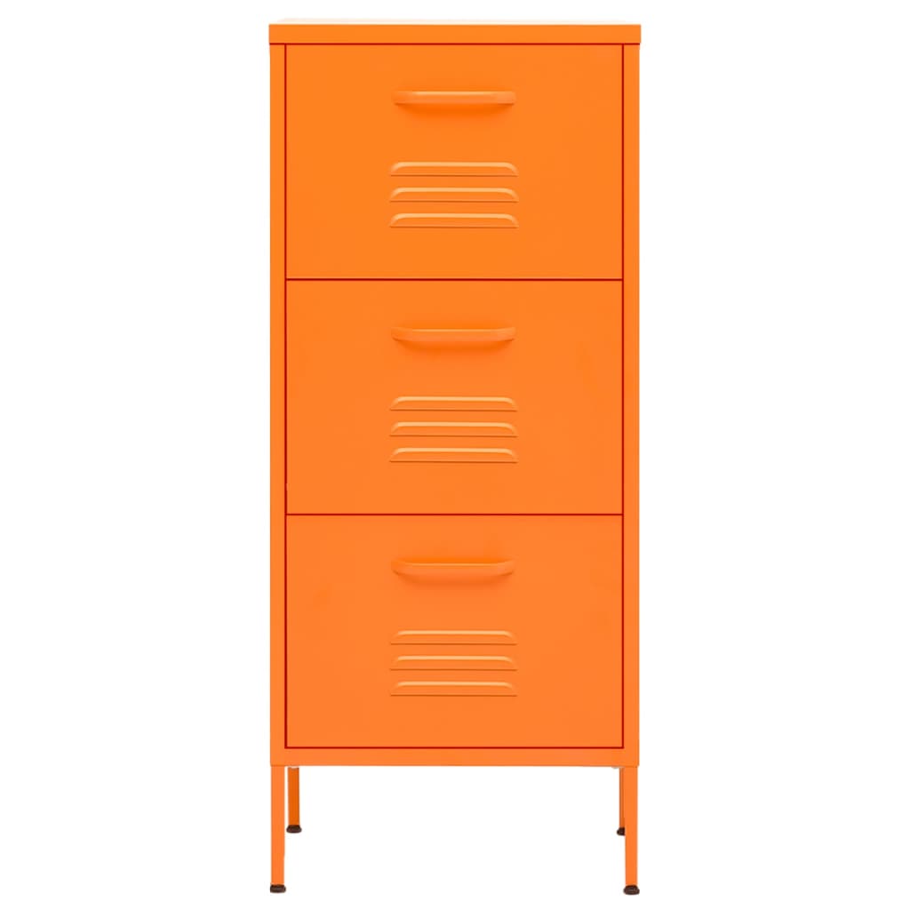 Storage Cabinet Orange 42.5x35x101.5 cm Steel