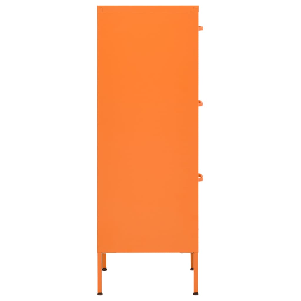 Storage Cabinet Orange 42.5x35x101.5 cm Steel