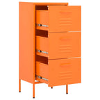 Storage Cabinet Orange 42.5x35x101.5 cm Steel