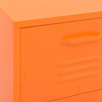 Storage Cabinet Orange 42.5x35x101.5 cm Steel