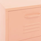 Storage Cabinet Pink 42.5x35x101.5 cm Steel