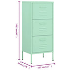Storage Cabinet Mint 42.5x35x101.5 cm Steel