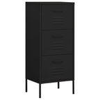 Storage Cabinet Black 42.5x35x101.5 cm Steel