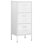 Storage Cabinet White 42.5x35x101.5 cm Steel