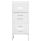Storage Cabinet White 42.5x35x101.5 cm Steel
