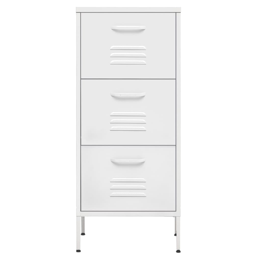 Storage Cabinet White 42.5x35x101.5 cm Steel