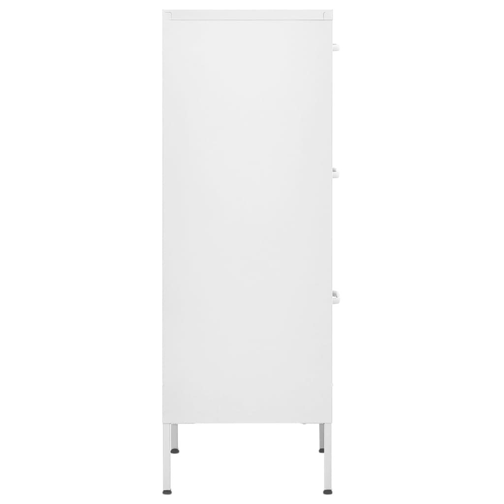 Storage Cabinet White 42.5x35x101.5 cm Steel