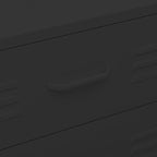 Chest of Drawers Black 80x35x101.5 cm Steel