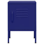 Nightstand Navy Blue 35x35x51 cm Steel