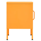 Nightstand Mustard Yellow 35x35x51 cm Steel
