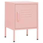 Nightstand Pink 35x35x51 cm Steel