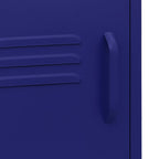 Nightstand Navy Blue 35x35x51 cm Steel