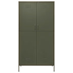 Wardrobe Olive Green 90x50x180 cm Steel