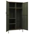 Wardrobe Olive Green 90x50x180 cm Steel