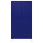 Wardrobe Navy Blue 90x50x180 cm Steel