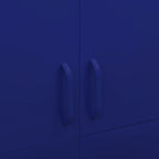 Wardrobe Navy Blue 90x50x180 cm Steel