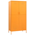 Wardrobe Mustard Yellow 90x50x180 cm Steel