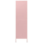 Wardrobe Pink 90x50x180 cm Steel